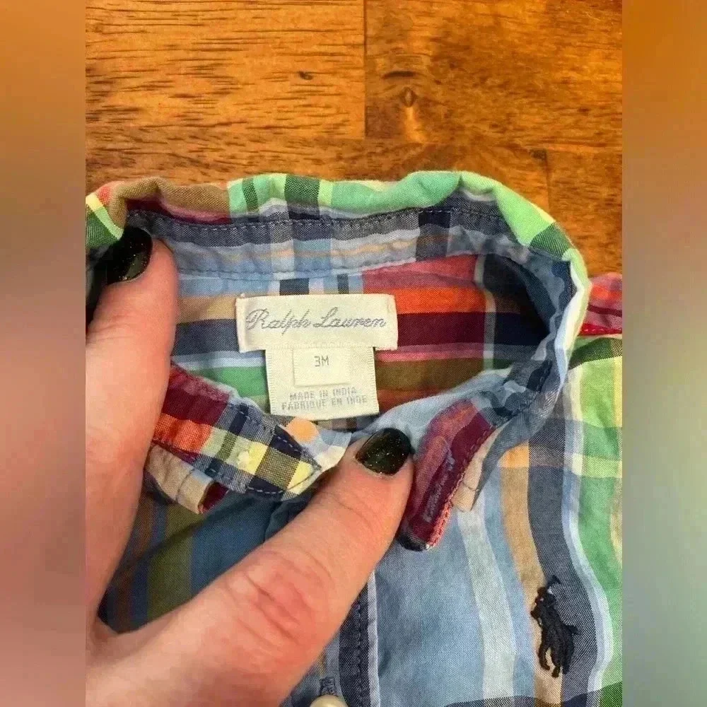Infant Ralph Lauren Button down shirt size 3 months